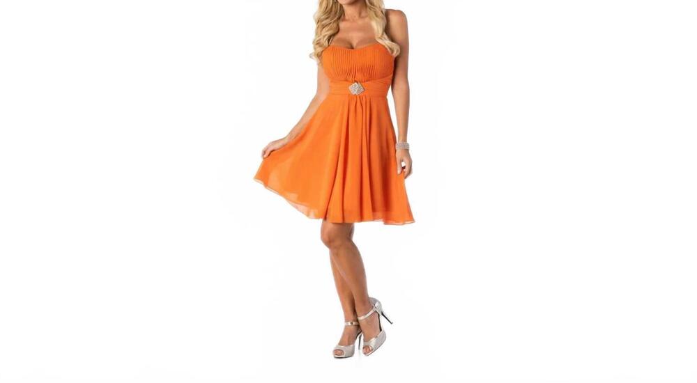 NEW LAST DRESS sugar blush mini dress in orange
